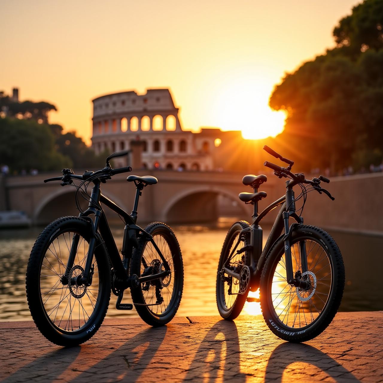E-bike a noleggio lungo il Tevere
